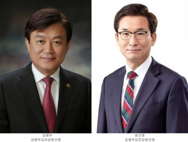 ▲충북도교육감 선거 후보자(왼쪽부터 김병우, 윤건영) ⓒ각 후보 사무소