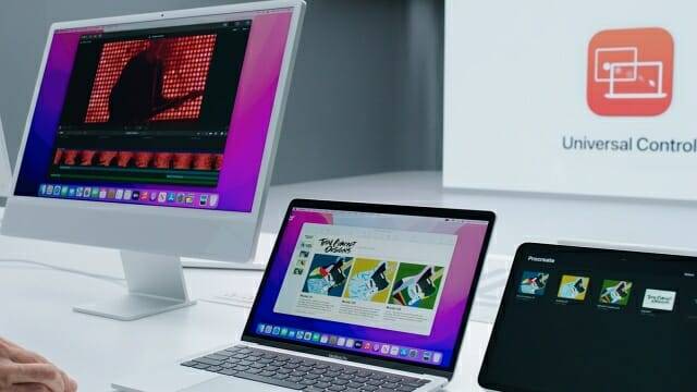 맥 키보드·트랙패드로 아이패드를 제어하는 '유니버설 컨트롤' 기능은 베타 버전에서 정식 버전으로 전환됐다. (사진=애플)