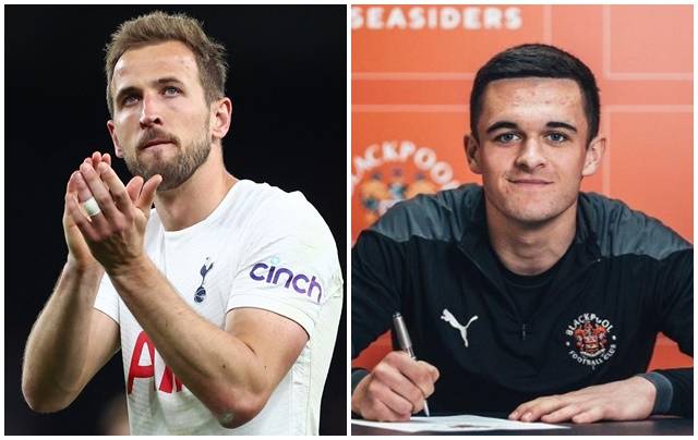 해리 케인(왼쪽)이 17일(한국시각) 커밍아웃을 한 축구 선수 제이크 다니엘스를 공개적으로 응원했다. /사진=로이터, 제이크 다니엘스 인스타그램