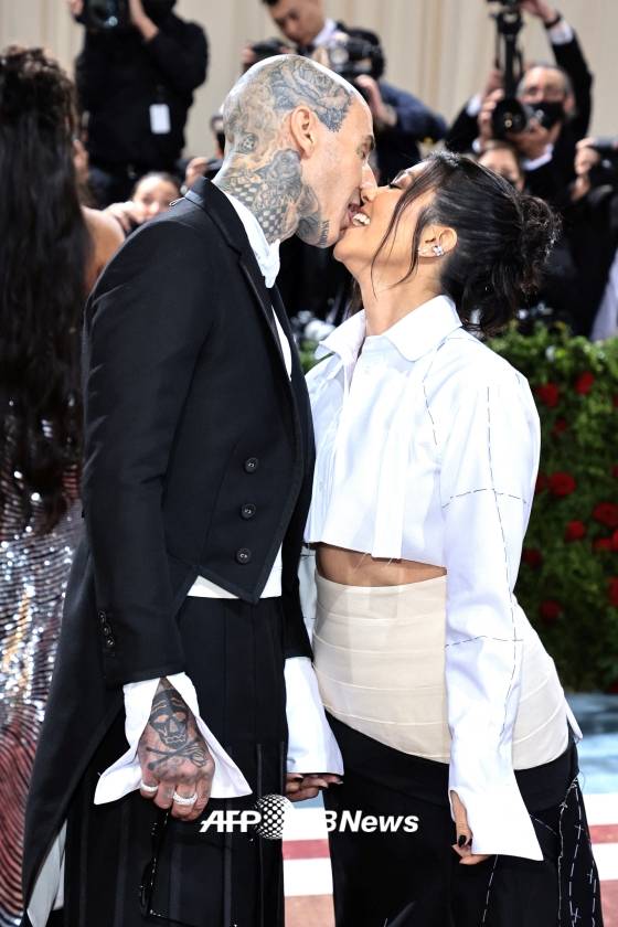 코트니 카다시안, 트래비스 바커 / 사진=/AFPBBNews=뉴스1