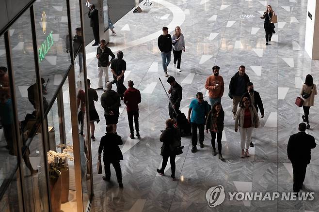 미국 뉴욕의 한 쇼핑몰 [AFP/게티이미지 연합뉴스 자료사진. 재판매 및 DB금지]