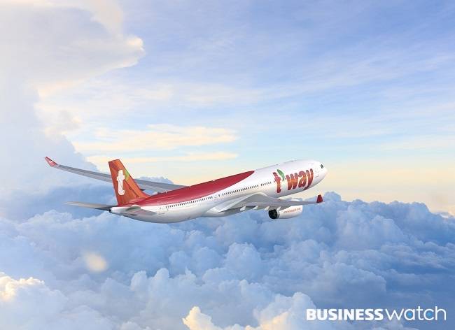 티웨이항공의 대형기 A330-300 /사진=티웨이항공 제공