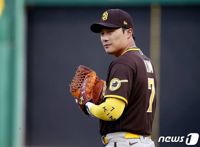 김하성의 시즌 타율이 0.216으로 하락했다. © AFP=뉴스1