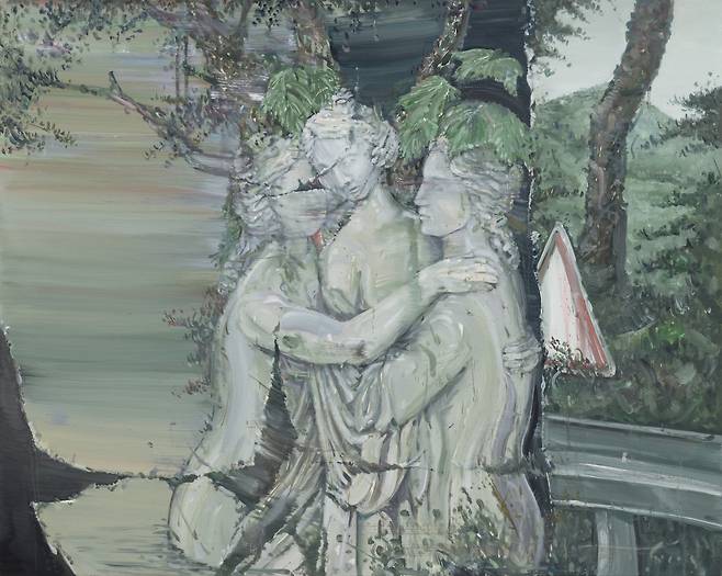 불안함이 가득한 돌멩이, 2021,캔버스에 유화, oil on canvas,72.7x90.9cm [성곡미술관 제공]