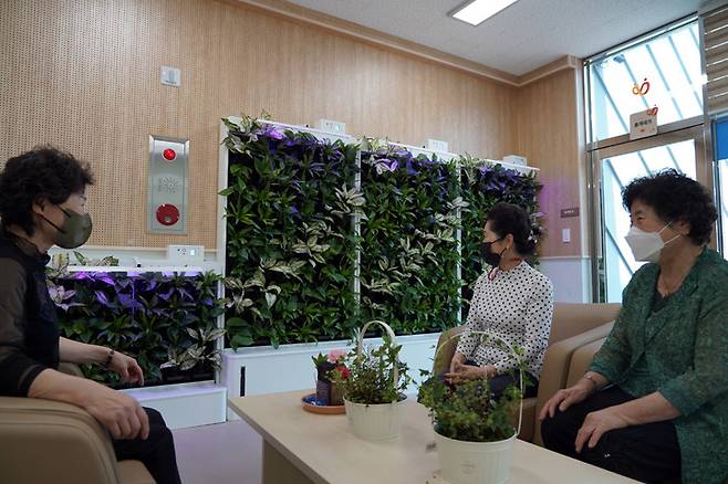 [해남=뉴시스] 해남군 보건소 '스마트가든'. *재판매 및 DB 금지