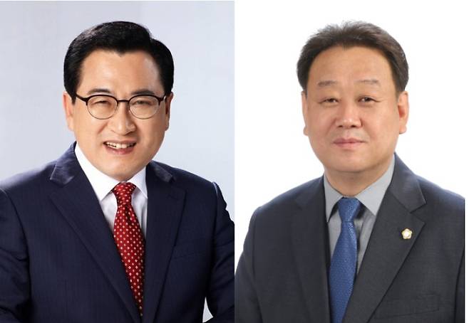 국민의힘 주낙영(좌측) 후보와 더불어민주당 한영태 후보. 자료사진