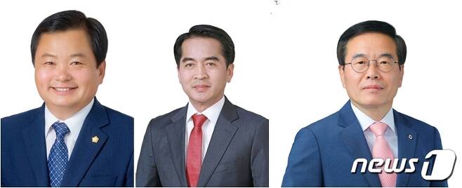 왼쪽부터 더불어민주당 김응선, 국민의힘 최재형, 무소속 이태영 후보. © 뉴스1