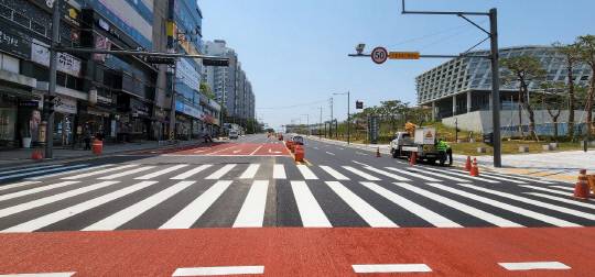 세종시가 청춘조치원 프로젝트의 일환으로 추진한 조치원읍 신흥리 일원 대첩로 도로 확포장사업을 20일 준공한다. 사진=세종시제공
