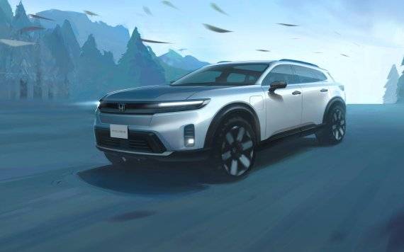 혼다의 첫 순수 전기차 '프롤로그' 티저 이미지.
