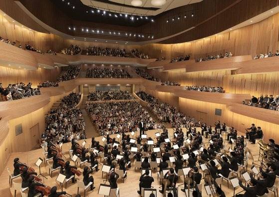 다음 달 준공, 내년 5월 개관 예정인 경기도 부천의 부천아트센터. 부천필하모닉 오케스트라의 상주 공연장이다. [사진 부천아트센터]