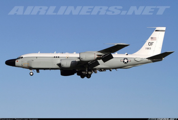 미 공군 정찰기 RC-135S 코브라볼. 미 공군 홈페이지 캡처