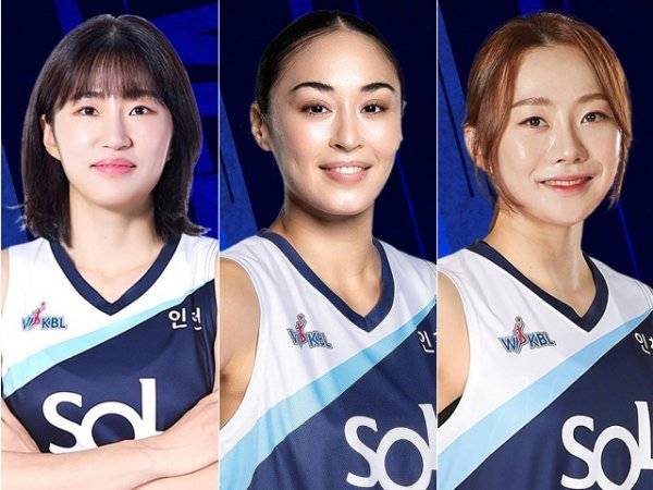 신한은행 구슬, 김소니아, 김진영(왼쪽부터). 사진제공 | 인천 신한은행