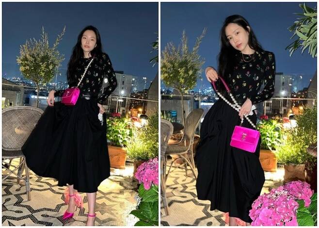 Son Na-eun, a member of the group Apink, told me about her beauty.On the 19th, Son Na-eun posted several photos on his instagram.Son Na-eun, wearing a black top and skirt, gave it a point with pink high heels and a bag, which was admirable for its alluring beauty and aura.Meanwhile, Son Na-eun made his debut with Apink in 2011 and has withdrawn from the team in the last 11 years.