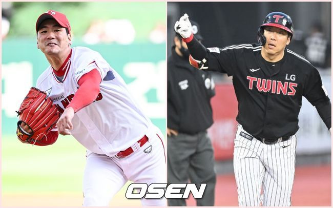 SSG 김광현(왼쪽)과 LG 김현수. /OSEN DB