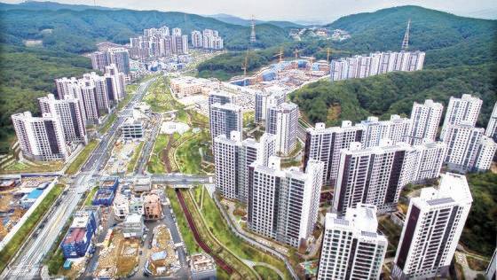경기도 성남시 분당구 대장동 아파트 단지의 모습. [뉴스1]