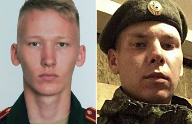 가정집에 침입, 동료 3명과 어린 소녀를 집단 성폭행한 러시아 군인 파사코프 불랏 레나로비치(21, 왼쪽)와 지난달 분유를 먹는 1세 아기를 성폭행하고 관련 영상을 소셜네트워크서비스(SNS)에 올린 러시아 군인 알렉세이 비치코프(25).