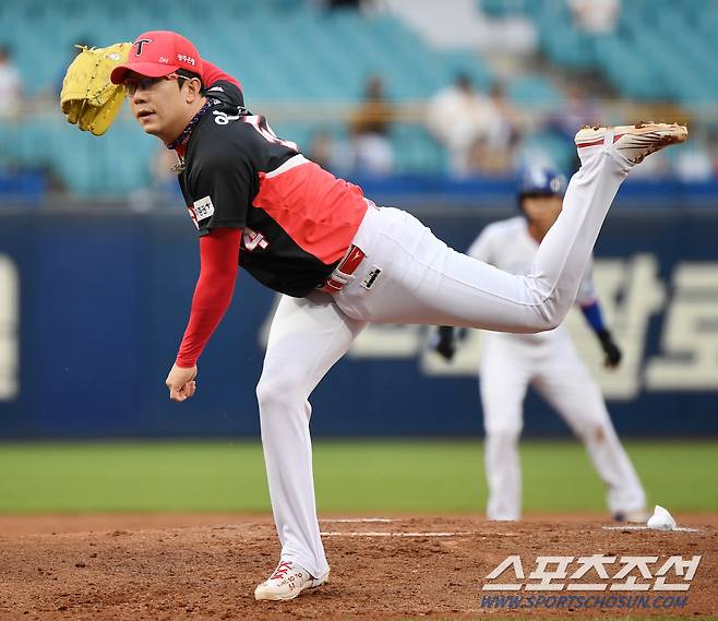 25일 대구 라이온즈파크에서 열린 KIA 타이거즈와 삼성 라이온즈 경기. 양현종이 투구하고 있다. 대구=정재근 기자 cjg@sportschosun.com/2022.5.25/