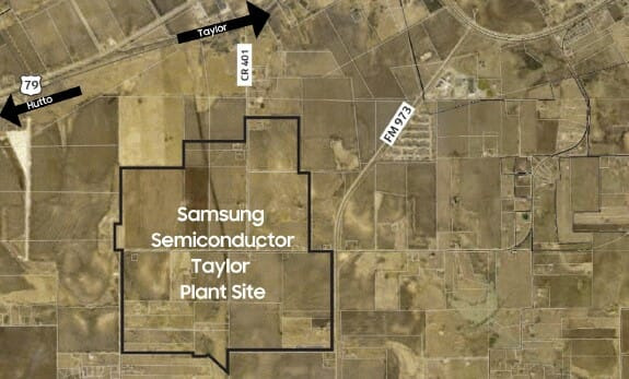 삼성전자 테일러시 파운드리 공장 부지(사진=삼성전자)