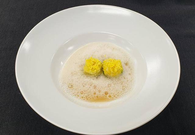 해남 배추를 이용한 숭채만두. 대통령실 제공