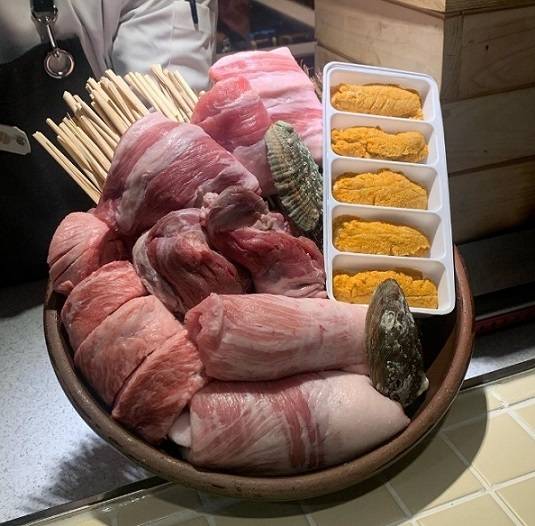 Raw pork meat at Don Tamguso (Don Tamguso)