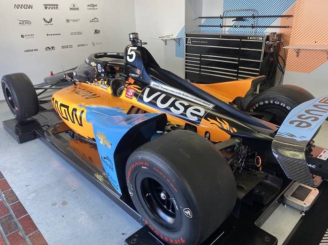 인디 500 경주에 나설 경주용 차량. 인디애나폴리스=고재원 기자 jawon1212@donga.com