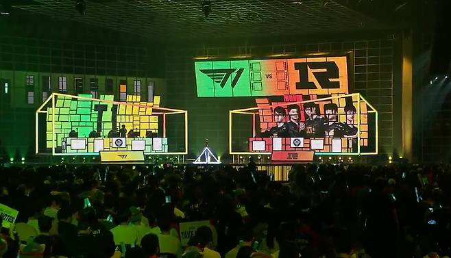 T1 대 RNG [LoL e스포츠 공식 중계 영상 캡처. 재판매 및 DB 금지]