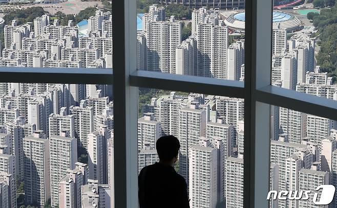 서울 강남권 아파트 단지 일대. (자료사진)021.9.16/뉴스1 © News1 박세연 기자