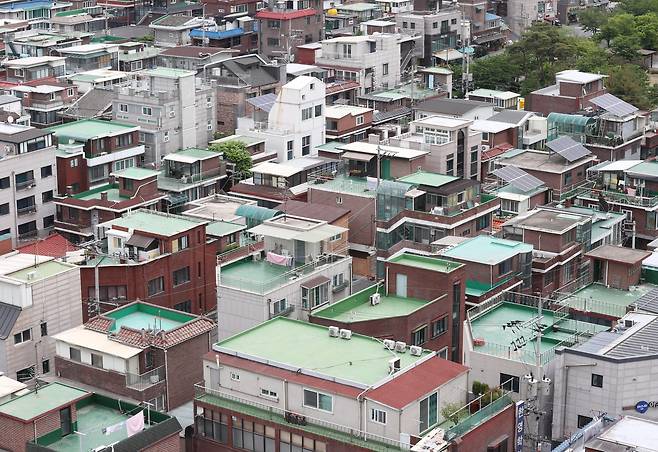 지난달 25일 서울 한 빌라촌의 모습. /연합뉴스