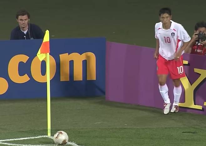 2002년 월드컵 당시 10번을 달았던 이영표/사진=SBS 유튜브 캡처