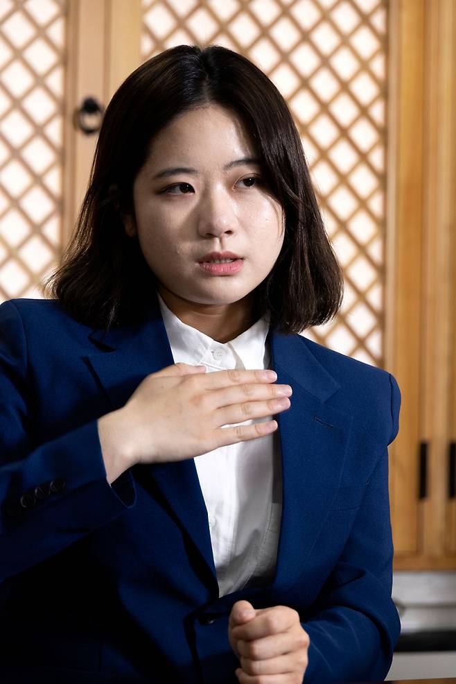 〈시사IN〉은 5월26일 박지현 더불어민주당 공동비상대책위원장을 1시간가량 인터뷰했다. ⓒ시사IN 조남진