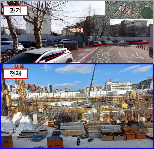 군간사부지를 활용한 신혼희망타운 건설현장. /사진=LH