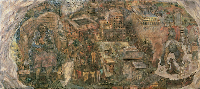 노다 히데오, ‘도시 풍경’(1934).  연립서가 제공