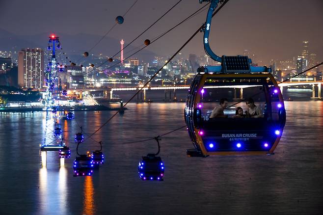 송도 케이블카 야경