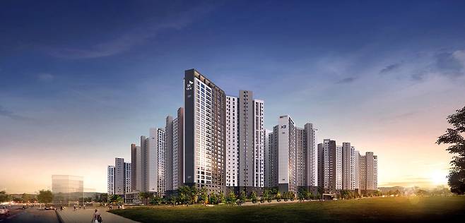 청주 SK VIEW 자이 투시도.[SK에코플랜트 제공]