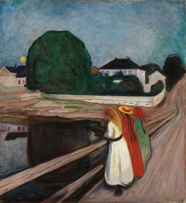 다리 위의 소녀들(1901). 사진: Nasjonalmuseet/Høstland, Børre