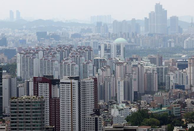 남산에서 바라본 서울 아파트 단지의 모습(사진=연합뉴스)