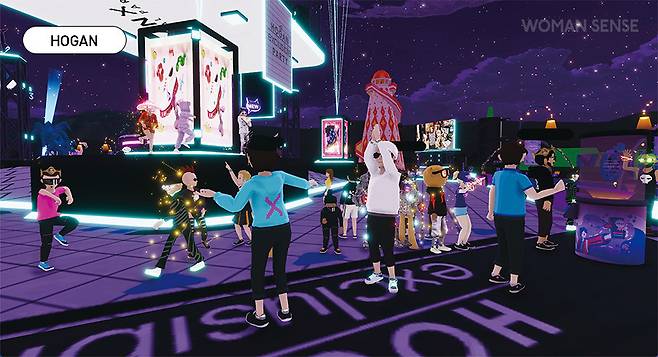 메타버스 패션 위크에 참가한 호간.