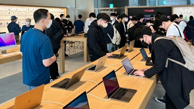 애플 실리콘 기반 맥이 지난 해 ARM PC 시장에서 금액 기준 90%를 차지했다는 조사 결과가 나왔다. (사진=지디넷코리아)