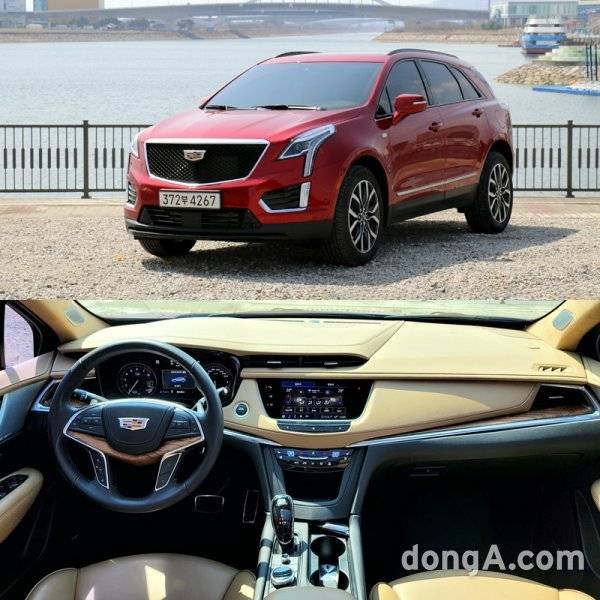 캐딜락 XT5는 경쟁이 가장 치열한 수입 중형 SUV 시장에서 스타일리시한 디자인과 V6 가솔린 자연흡기 엔진이 만들어 내는 
여유로운인 주행성능을 앞세워 독보적인 영역을 구축해나가고 있다. 아래는 최신 커넥티비티 기능을 충실하게 담았으며, 천연 가죽과 
원목을 사용해 고급스럽게 마감한 캐딜락 XT5 인테리어. 원성열 기자 sereno@donga.com