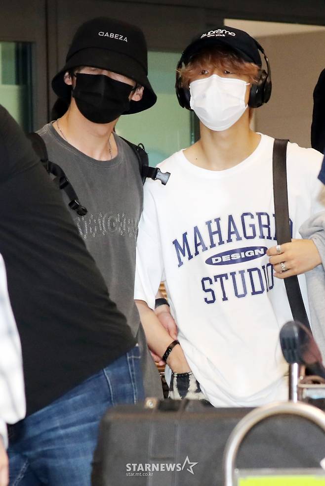 스트레이키즈 리노-한 '공항에서 모자는 필수죠'[★포토]