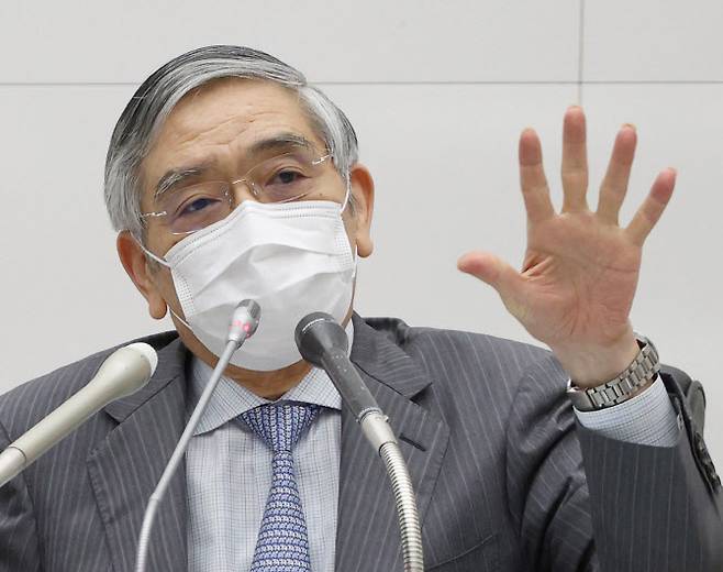 구로다 하루히코 일본은행(BOJ) 총재. (사진=AFP)