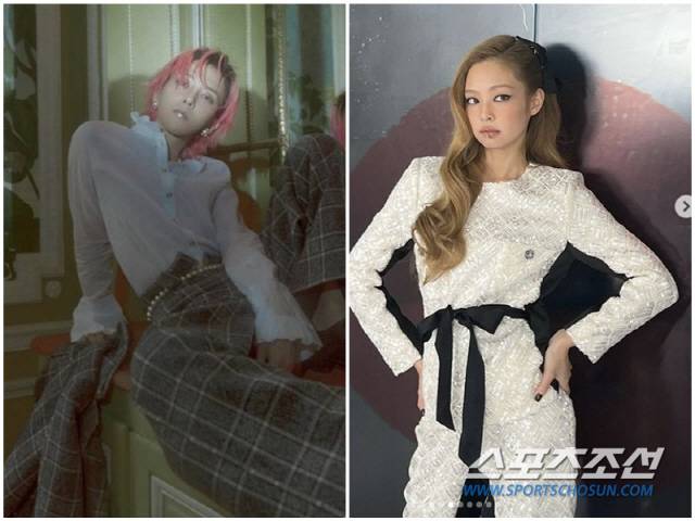 사진출처=지드래곤 인스타그램, 제니 인스타그램