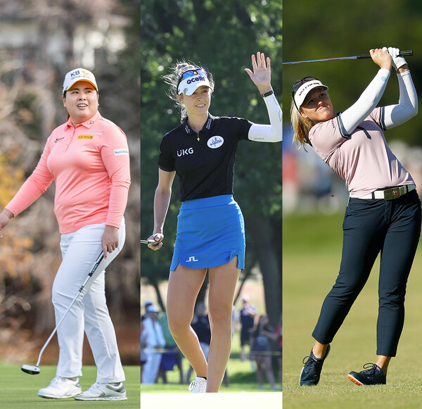 2022년 미국여자프로골프(LPGA) 투어 세 번째 메이저 대회인 KPMG 위민스 PGA챔피언십에 출전하는 박인비, 넬리 코다, 브룩 헨더슨. 사진제공=Getty Images_LPGA