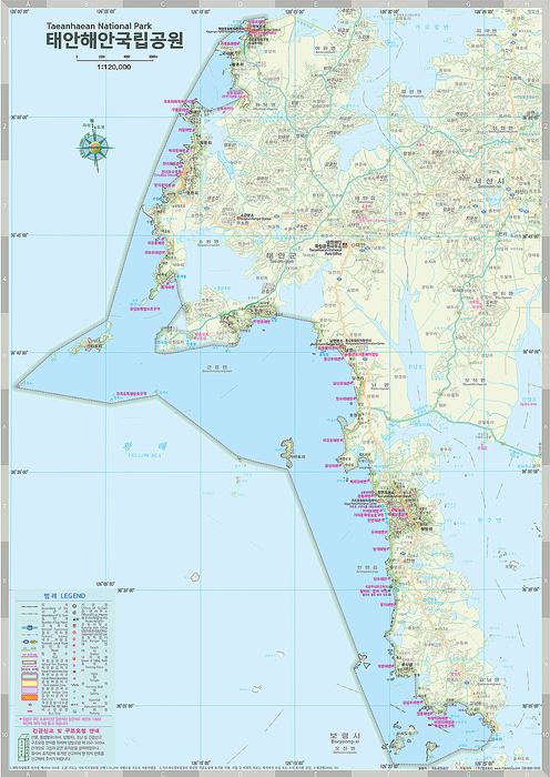 태안해안국립공원 위치 지도 모습. ｜ 태안군 제공