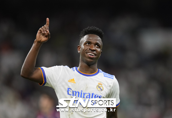 레알 마드리드 공격수 비니시우스 주니오르. 사진｜뉴시스/AP