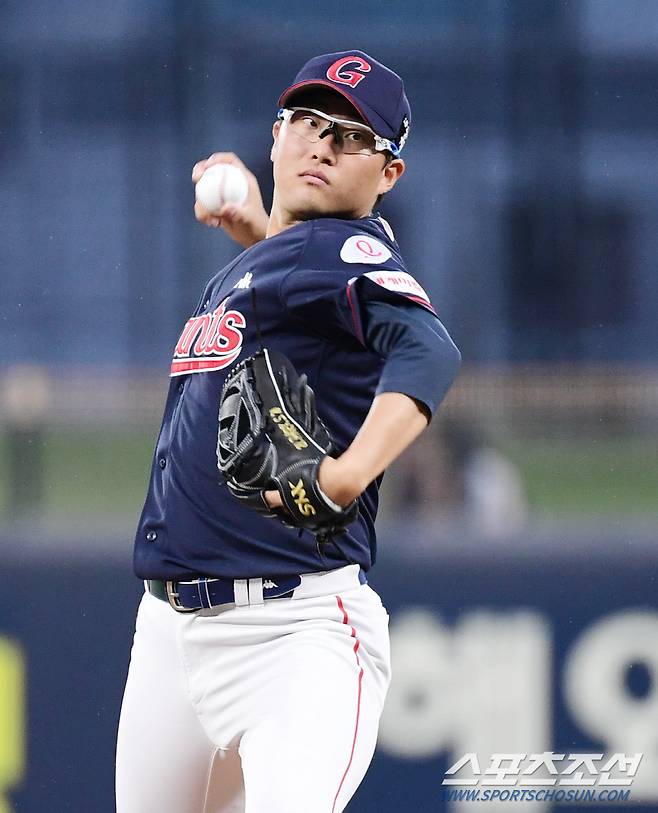 23일 광주 기아챔피언스필드에서 KBO리그 KIA와 롯데의 경기가 열렸다. 롯데 선발 박세웅이 힘차게 투구하고 있다. 광주=송정헌 기자songs@sportschosun.com/2022.06.23/