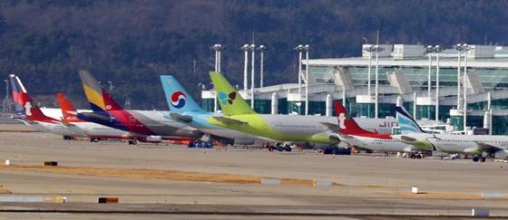 인천공항에 계류해 있는 항공기 모습. /사진=뉴스1