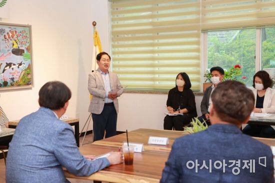 남양주공업고등학교를 방문한 주광덕 남양주시장 당선인 [시장직 인수위]