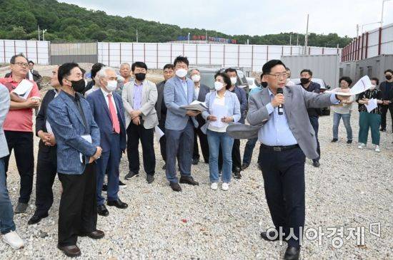 강수현 양주시장 당선인이 24일 시정 현안 파악을 위한 현장 실사에 나섰다. [양주시장직 인수위]