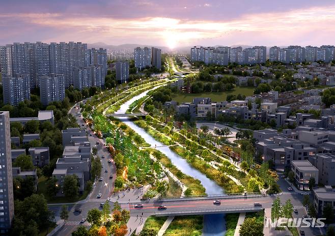 [평택=뉴시스] 평택시 바람길숲 조감도 (사진 = 평택시 제공)